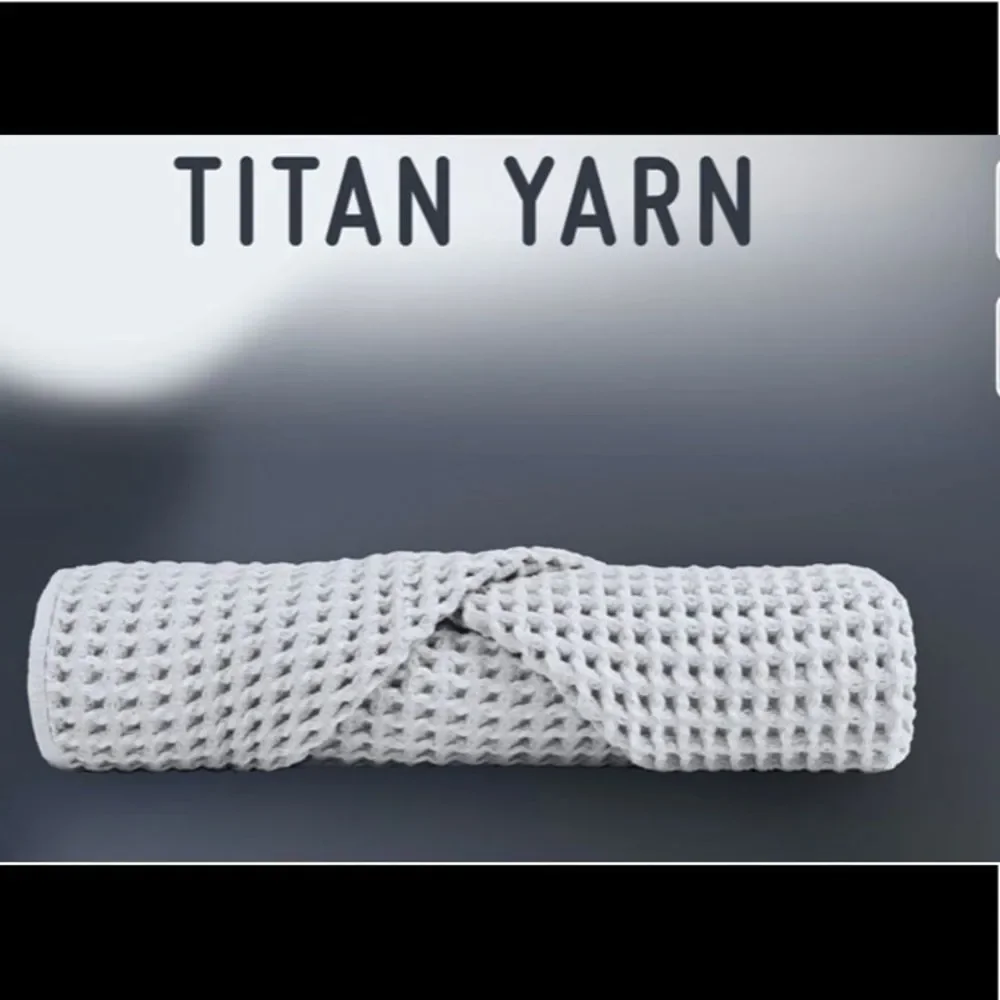 TITAN Yarn Waffle Weave Face Towel Antimicrobial 12 X 12 Inches